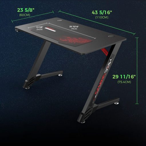 EUREKA ERGONOMIC Gaming Desk 43