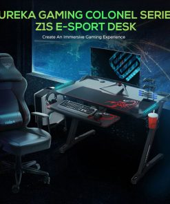 Eureka Ergonomic Colonel Gaming Desk Full set