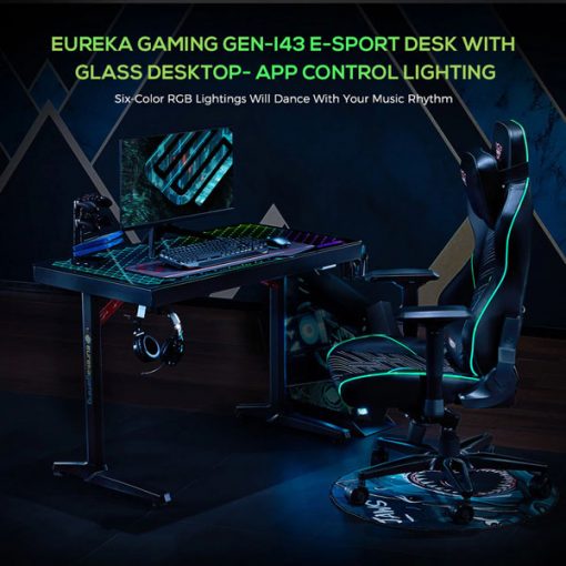 Eureka GTG-I43 Gaming Desk Full station