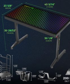 Eureka GTG-I43 Gaming Desk Specs