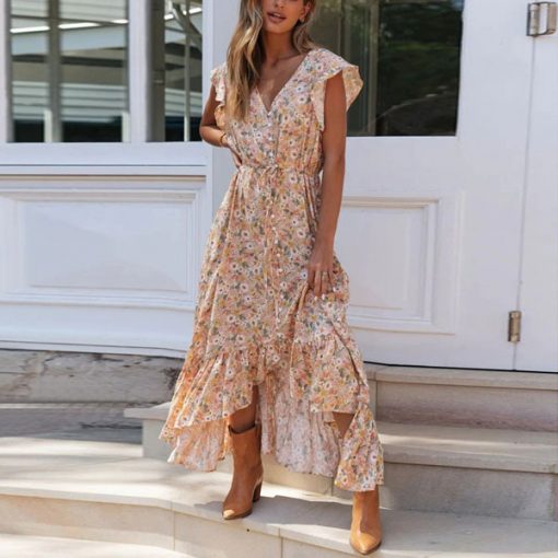 floral maxi dress