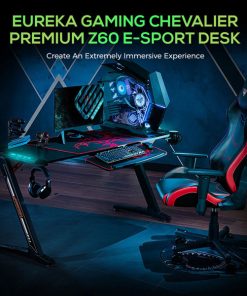 EUREKA ERGONOMIC Z60 Gaming Desk Full Set