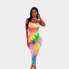 tie-dye bodycon dress